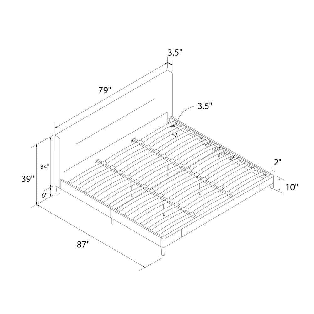 CosmoLiving by Cosmopolitan Westerleigh Upholstered Platform Bed