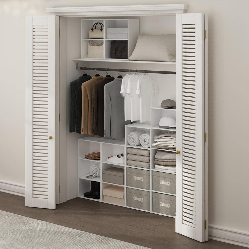 Luder 4-Tier Open Shelf Bookcase, White