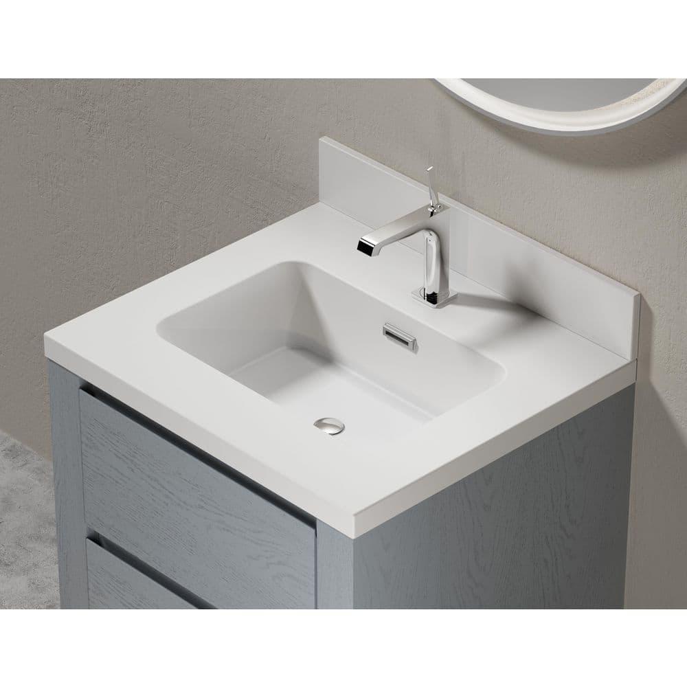 Dyconn Faucet 25'' Single Bathroom Vanity Top with Sink