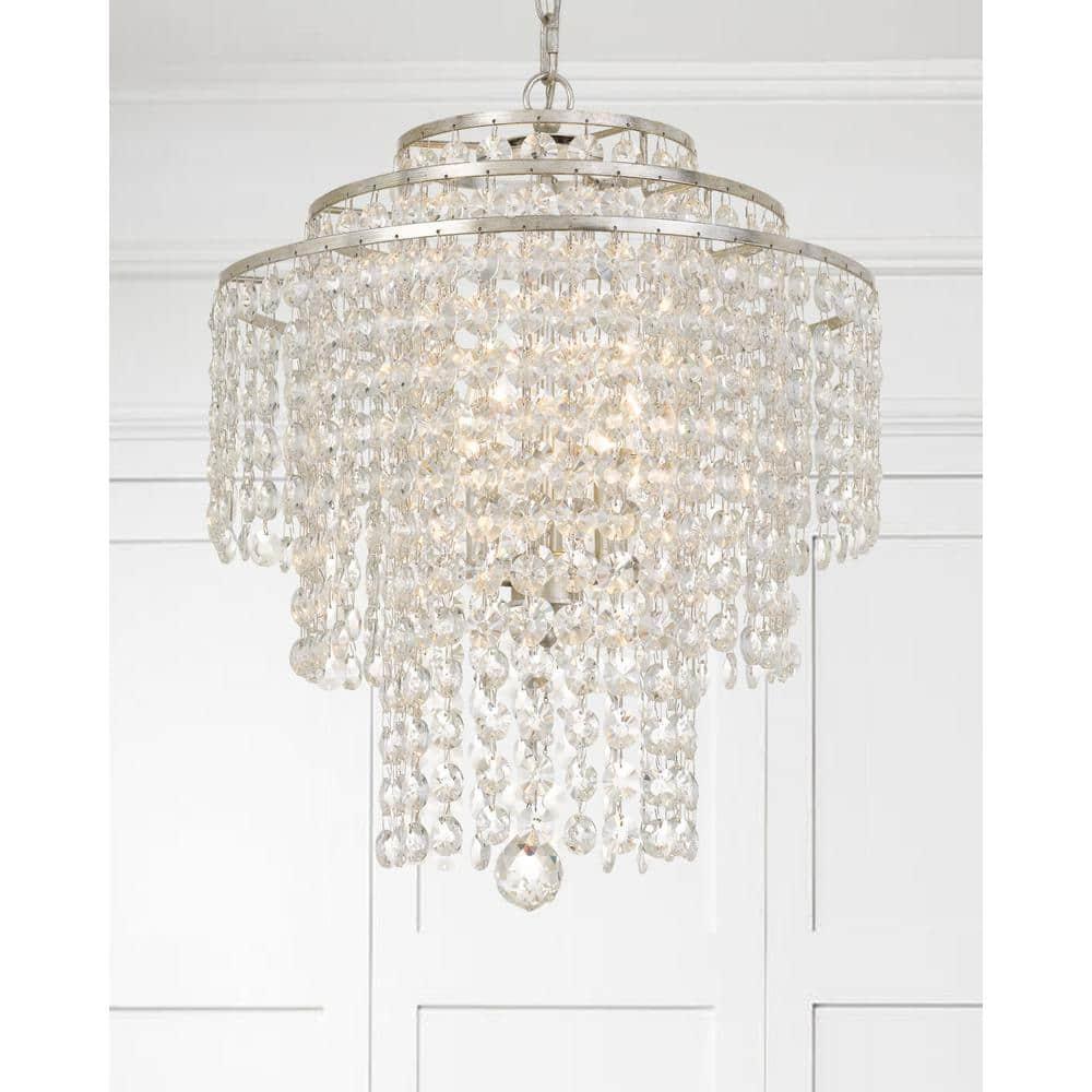 Crystorama Lighting - Four Light Chandelier - Chandelier - Arielle - Three Light