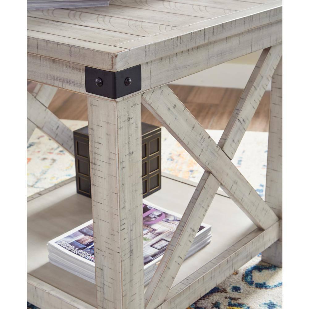 Signature Design by Ashley Casual Carynhurst End Table  Whitewash