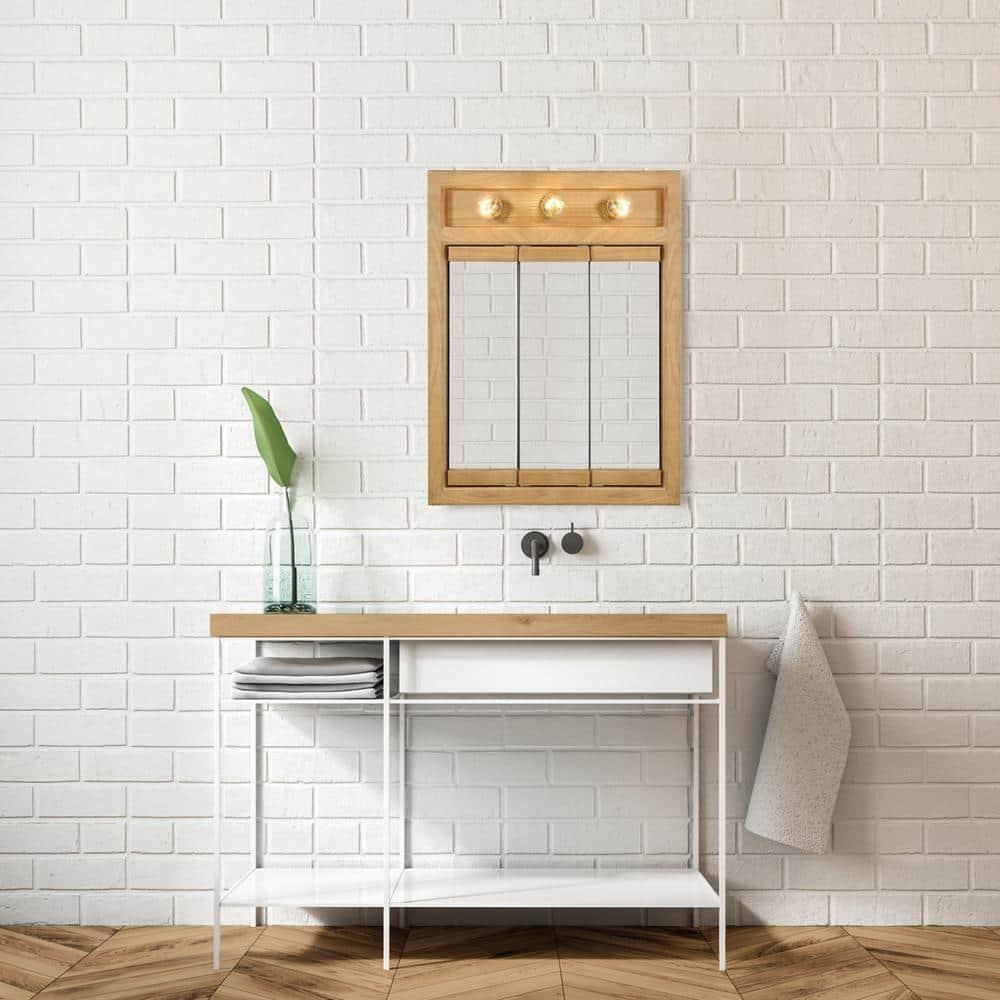 Richland 24-Inch Wood Medicine Cabinet in Nutmeg Oak