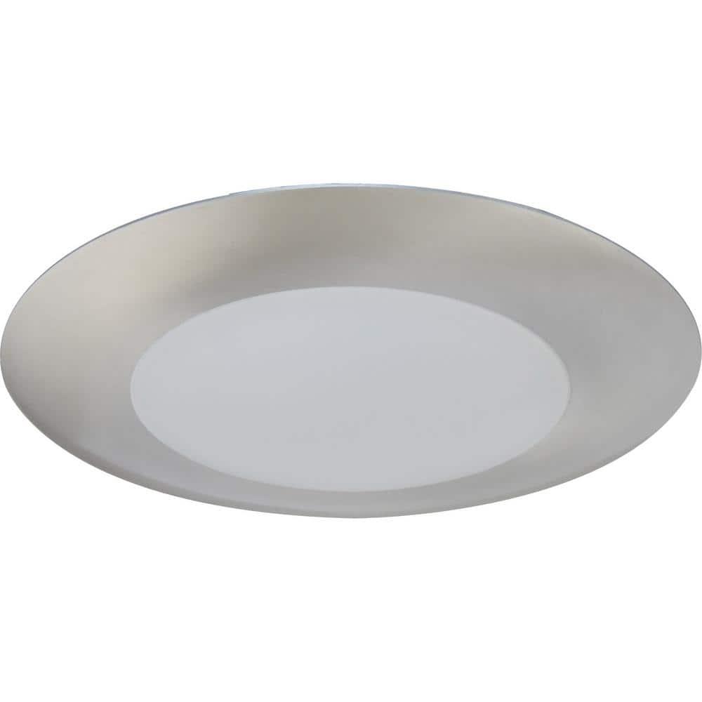 4.5'' Brushed Nickel LED Open Recessed Trim