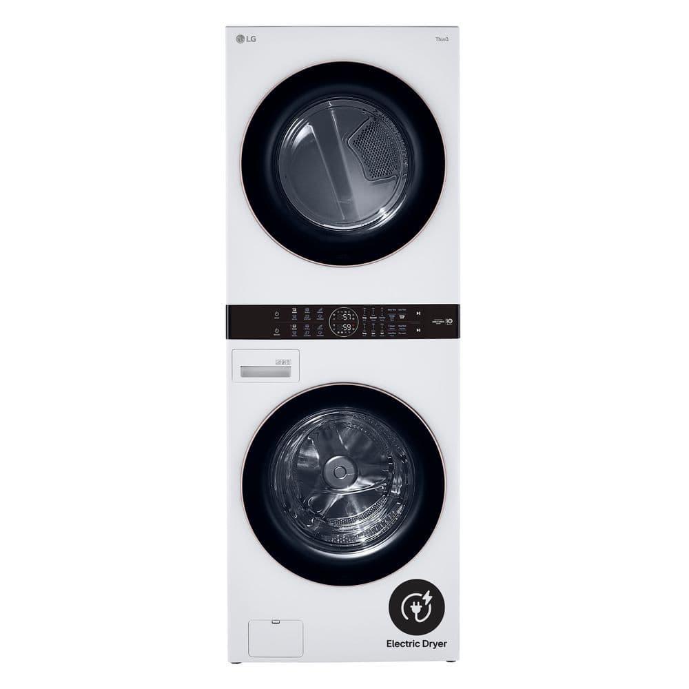 LG WKE100HWA 27 inch White WashTower™ with Center Control™ 4.5 cu. ft. Washer and 7.4 cu. ft. Electric Drye
