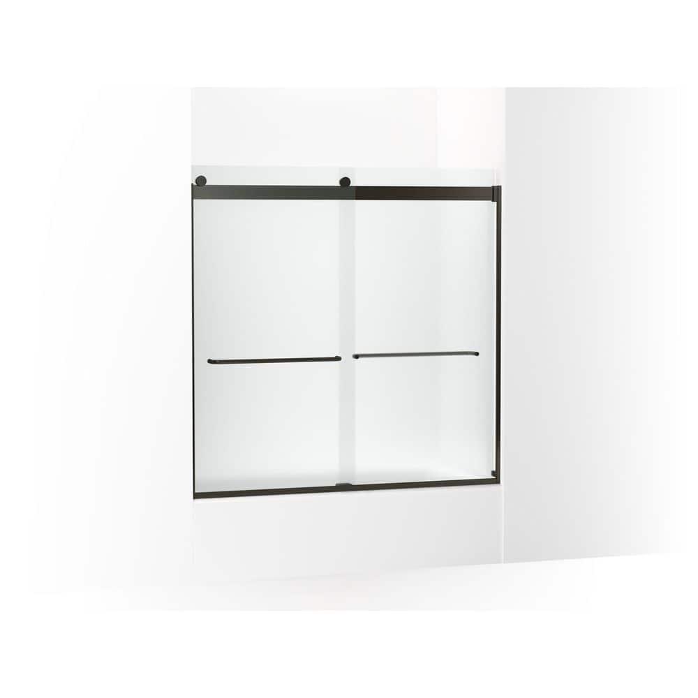 Levity 59.63" x 59.75" Bypass Bath Door with CleanCoat® Technology