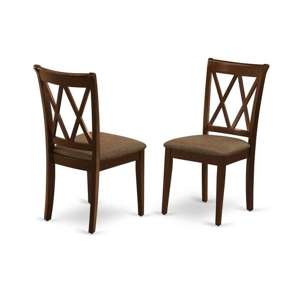 East West Furniture Norfork 5-piece Traditional Wood Dining Set in Mahogany