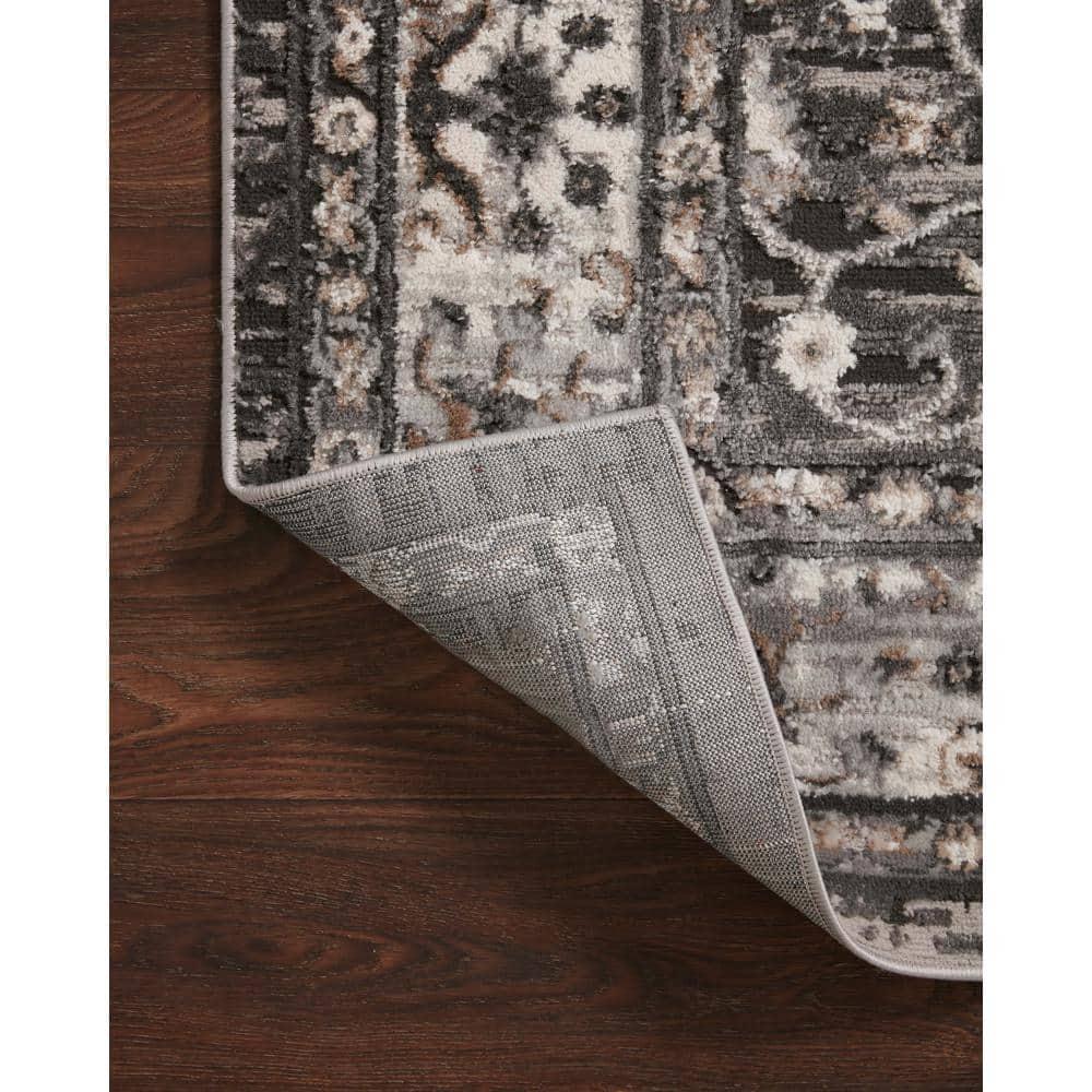 Loloi II Estelle Collection EST-02 Charcoal / Grey Oriental Area Rug 7'-10" x 10'-2"