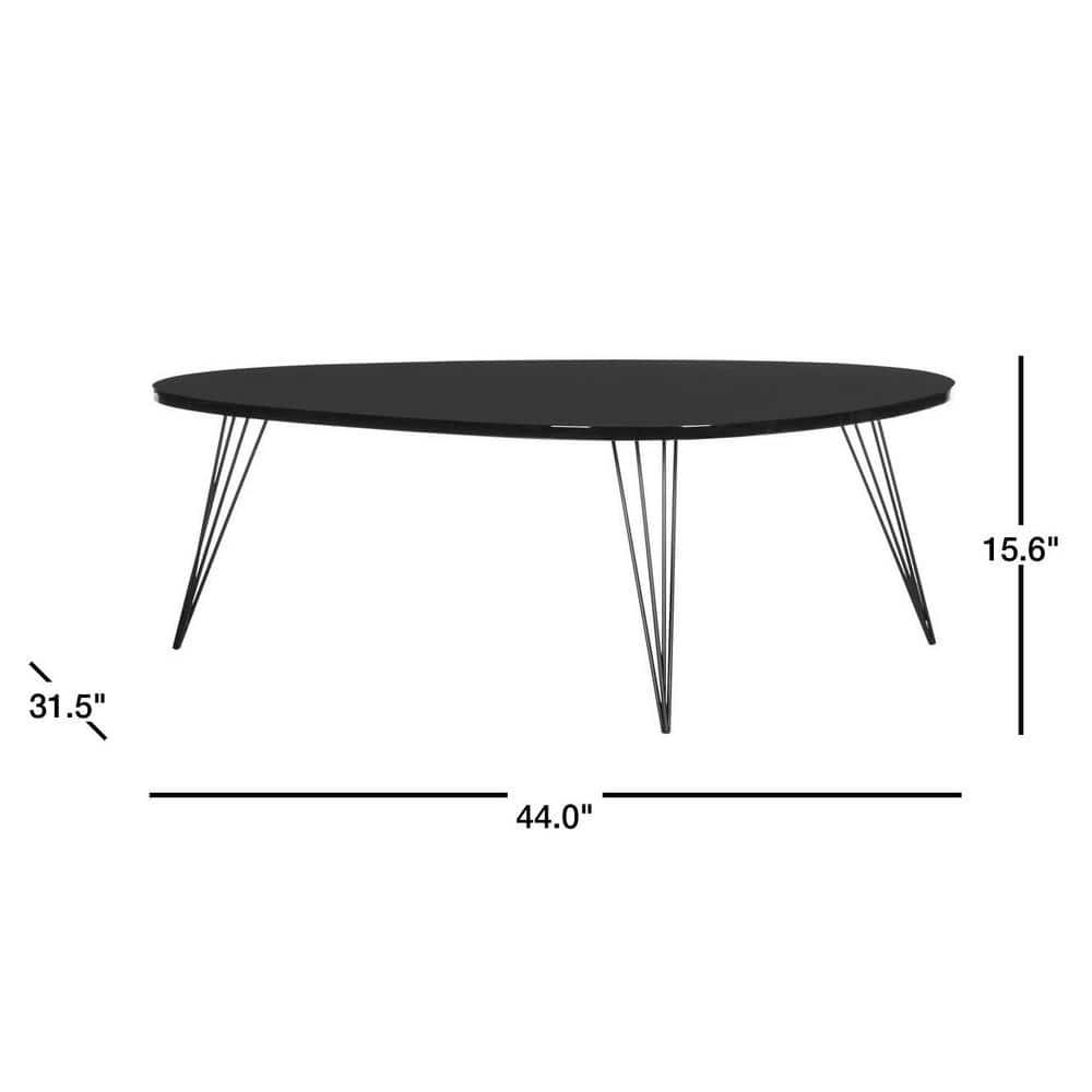 Wynton Coffee Table - Black/Black - Safavieh