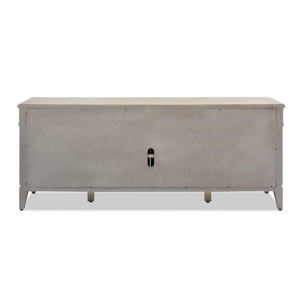 Jennifer Taylor Home Dauphin 71" TV Stand Display Console Table Grey Cashmere
