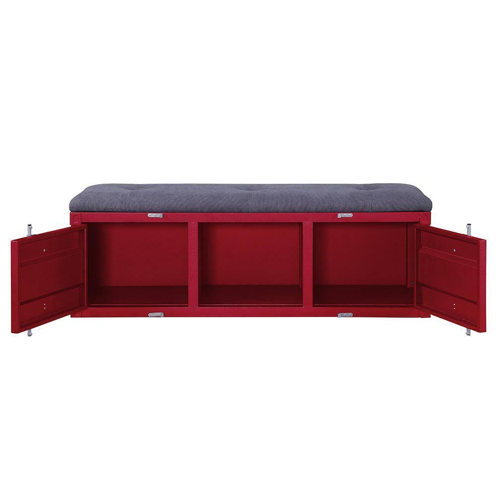 Acme Cargo Fabric Upholstered Storage Bench