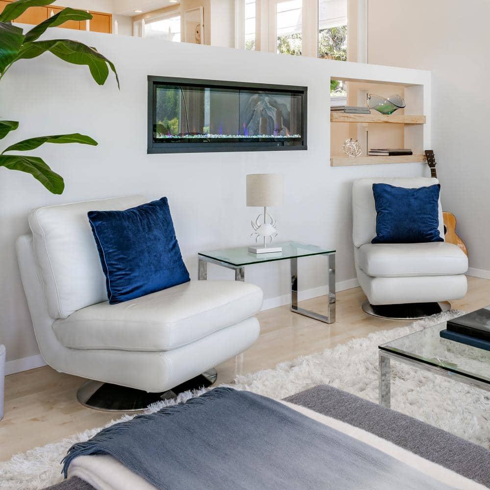 Simple Designs 18.25" Shoreside Tall Coastal Pinching Crab Shaped Bedside Table Desk Lamp White: Nautical Decor, ETL Listed