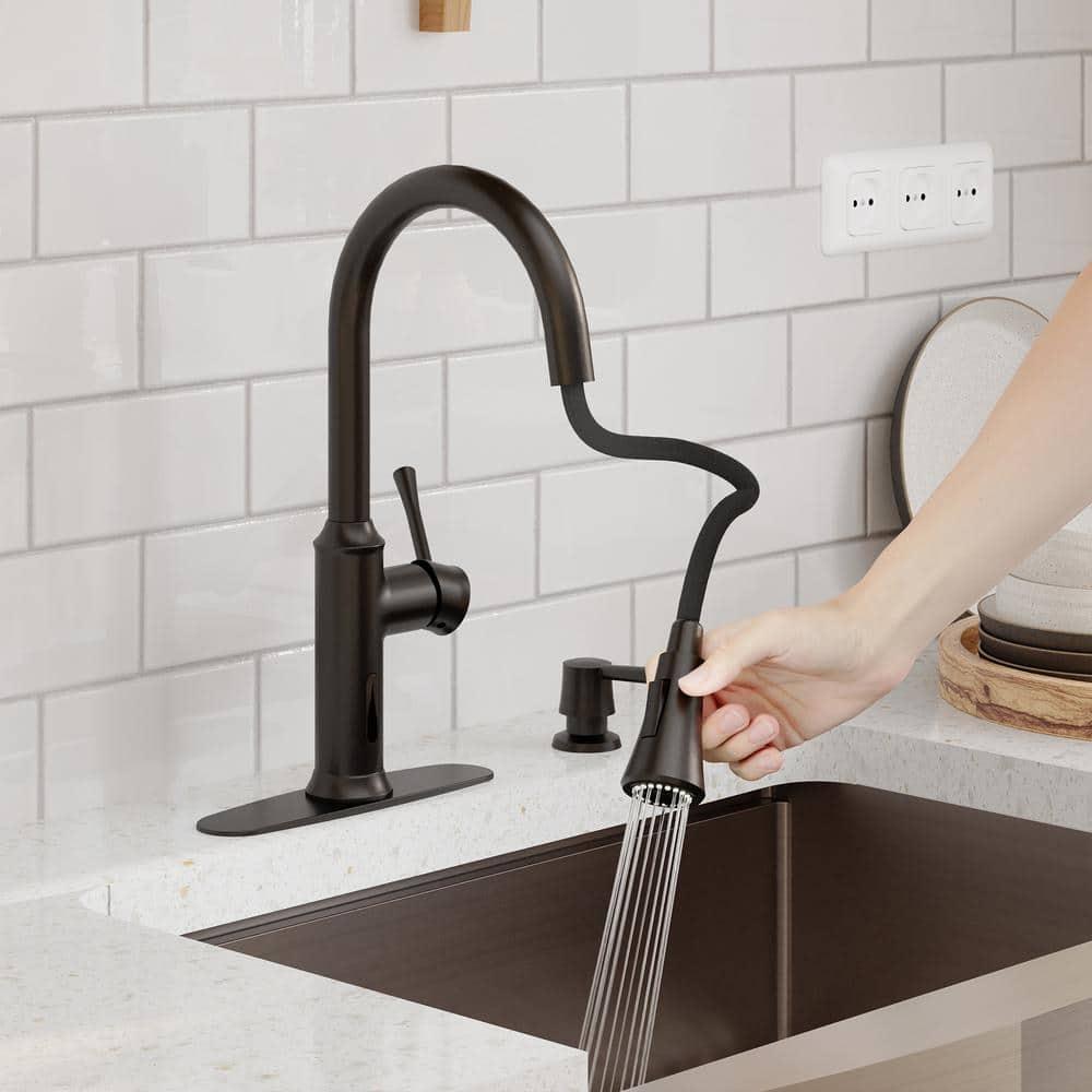 Willow Smart Faucet Touchless Pull Down Sprayer Kitchen Faucet with Voice and Motion Control