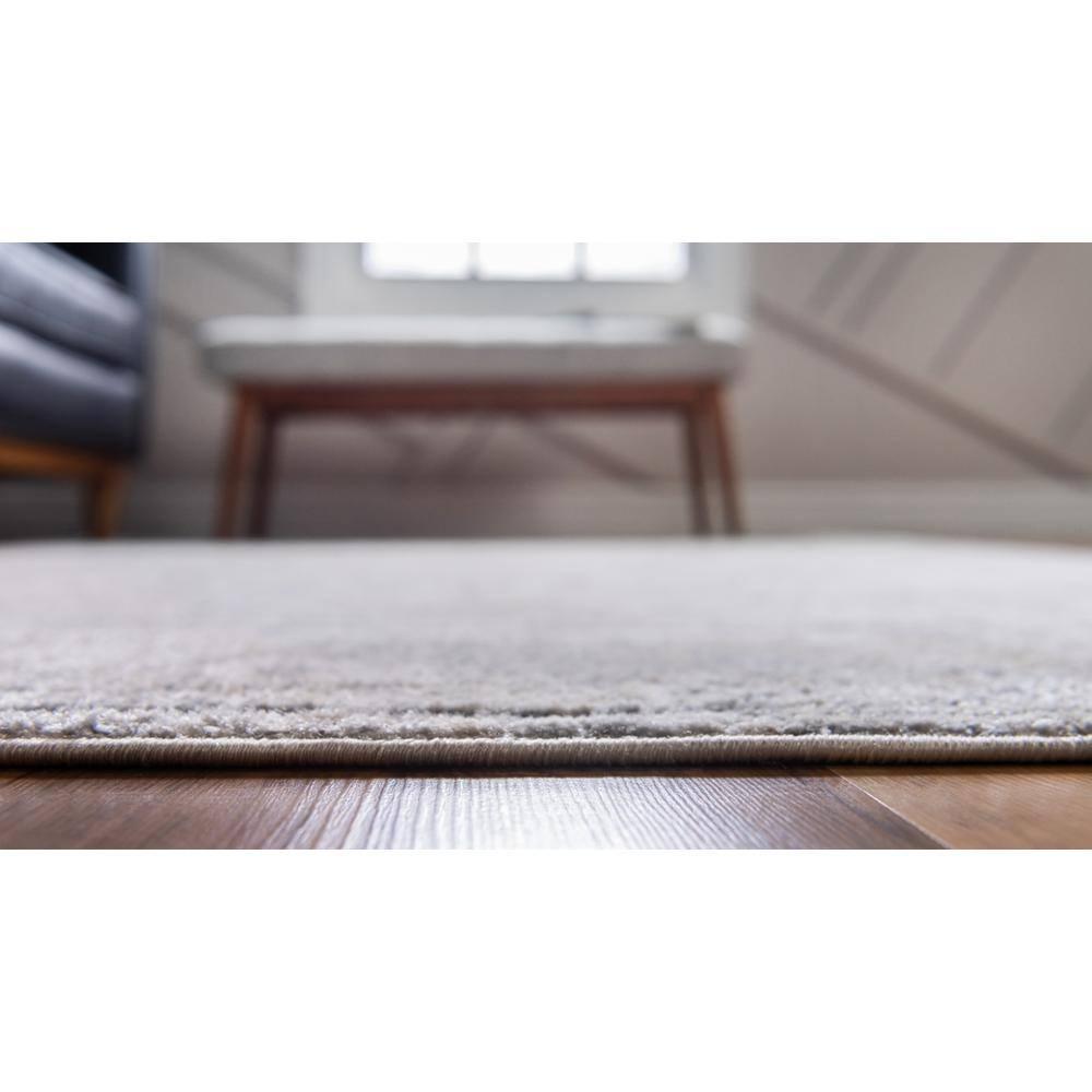 Unique Loom Portland Collection Area Rug - Central (7' 1" x 10' Rectangle Ivory/Gray)