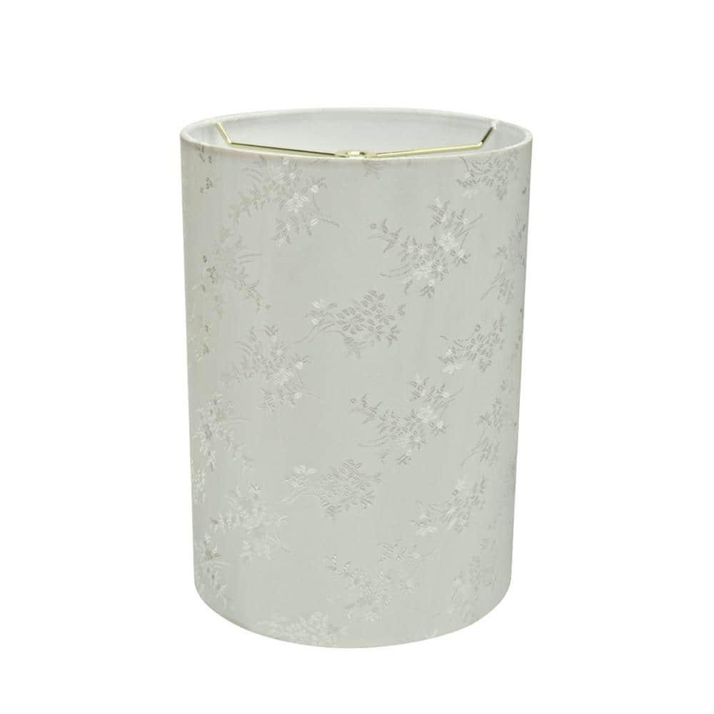 Aspen Creative Corporation 11'' H Jacquard Textured Fabric Drum Lamp Shade