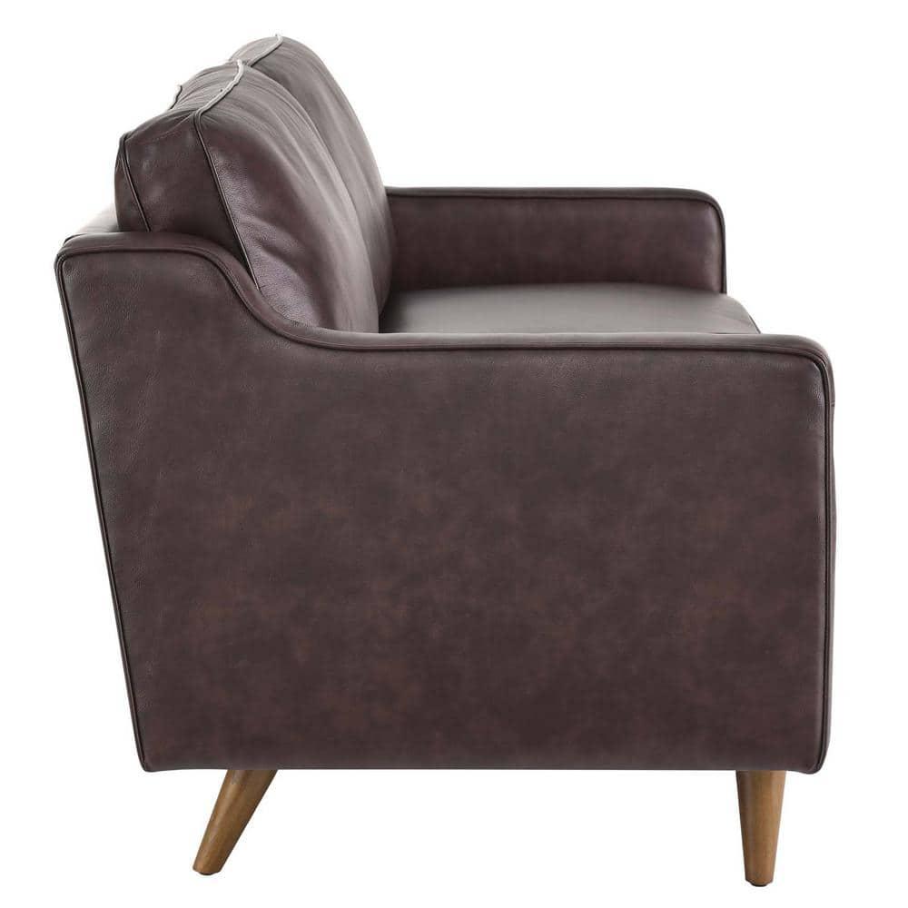 Modway Impart Mid-century Modern Top-grain Leather Sofa