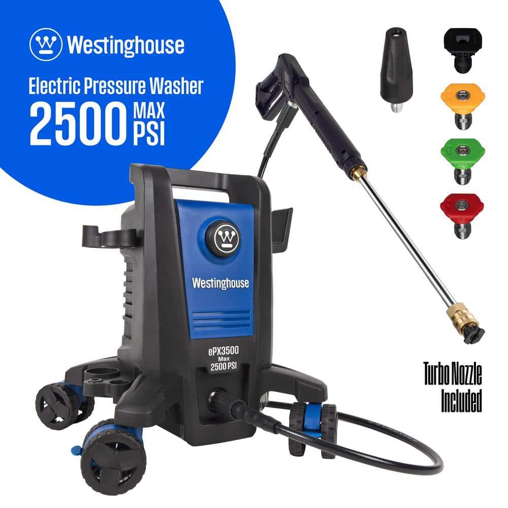 Westinghouse Electric Pressure Washer 2500-PSI, 1.76-GPM, Soap Tank, 5 Nozzles