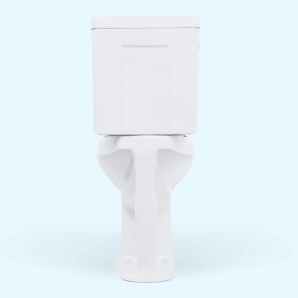 2-Piece 1.28/.09 GPF Dual Flush Elongated 20 in. Extra Tall Toilet in White, Seat Included