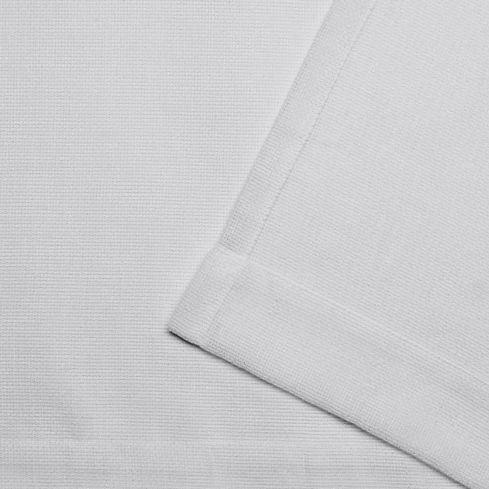 EXCLUSIVE HOME Miami Semi-Sheer Textured Indoor/Outdoor Grommet Top Curtain Panel Pair, 54"x84", Cloud Grey