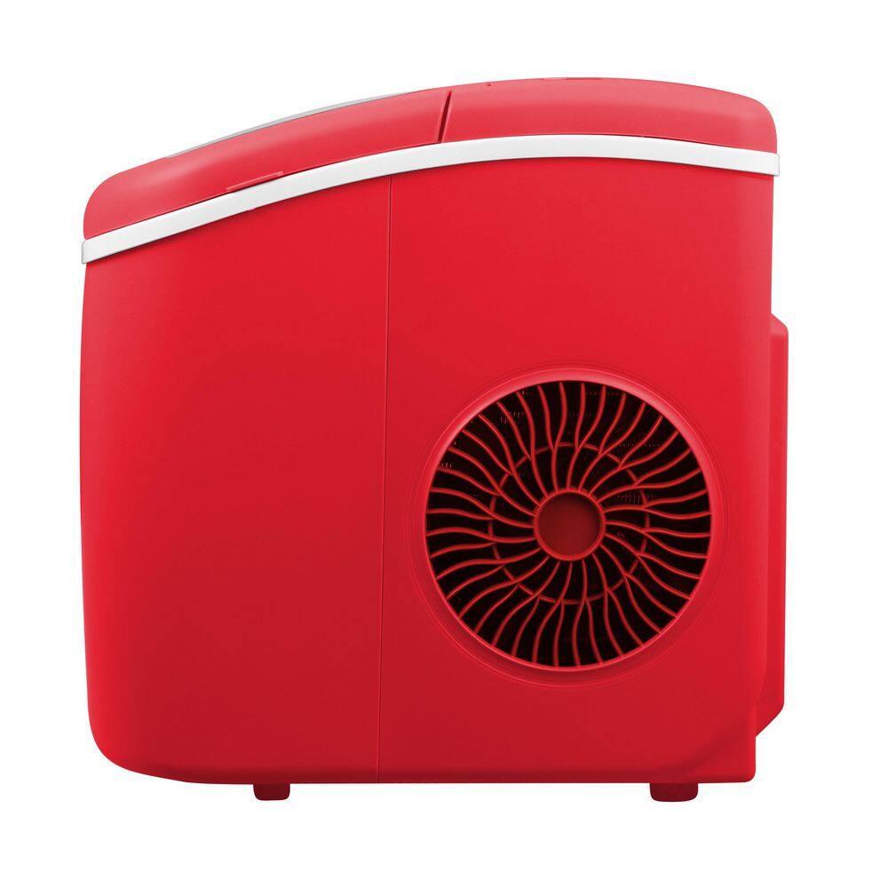 Frigidaire Small Appliances Ice Maker with 26 lbs. Capacity Countertop Stainless Steel Ice Maker with Transparent Window