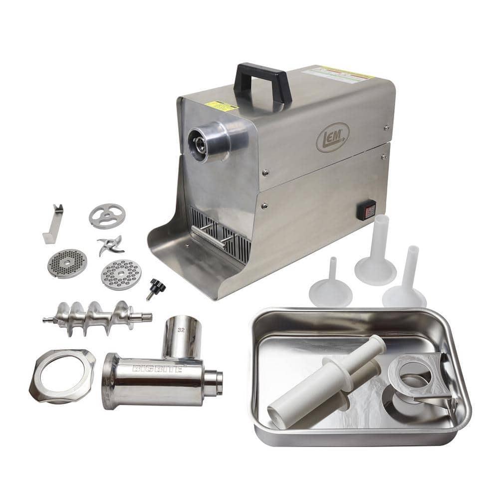 LEM #32 Big Bite Meat Grinder 1.5 HP Stainless Steel