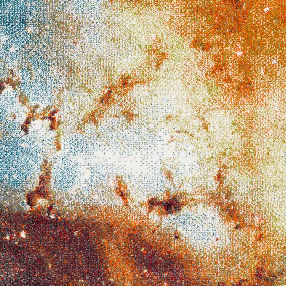 Galaxy GAL109 Power Loomed Indoor Area Rug - Orange/Multi - 4'x6' - Safavieh