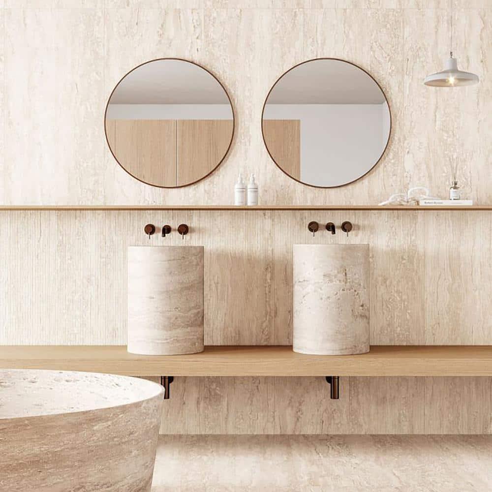 Spanish Marmol Porcelain 12" x 24" x 9mm Floor and Wall Tile Case(5 PCS, 10.76 Sq. Ft.)