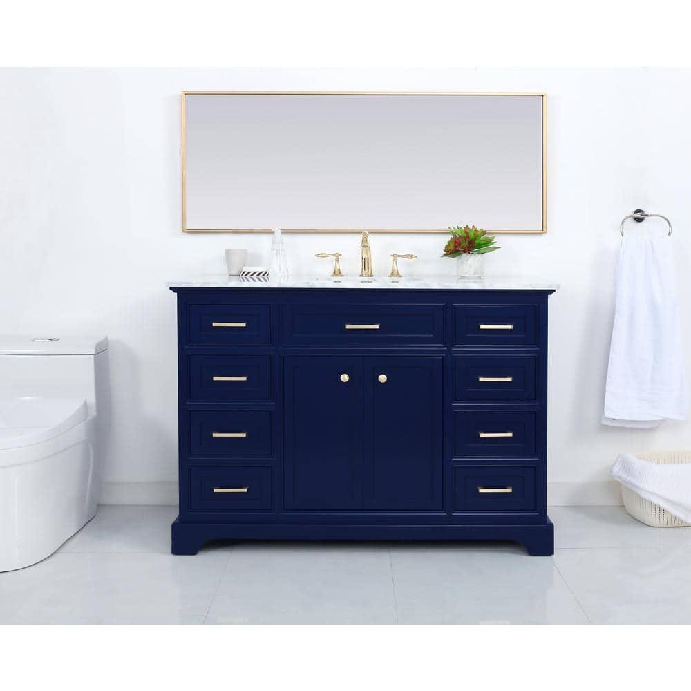 Birch Lane™ Hermes 48'' Single Bathroom Vanity with Marble Top