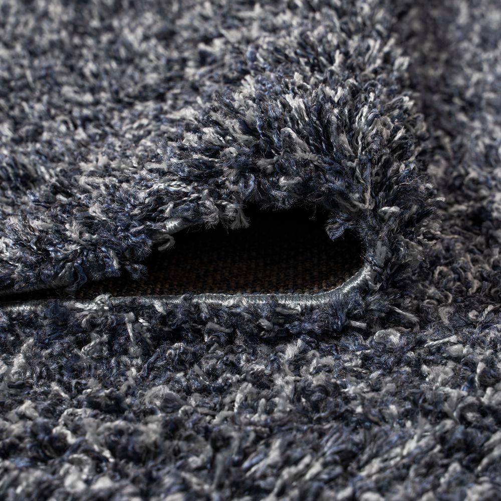 4'x6' Mercer Shag Plush Area Rug, Denim - JONATHAN Y