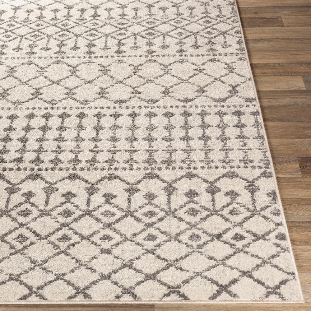 Livabliss Chester Global Bohemian Area Rug,7'10" x 10'2",Light Grey