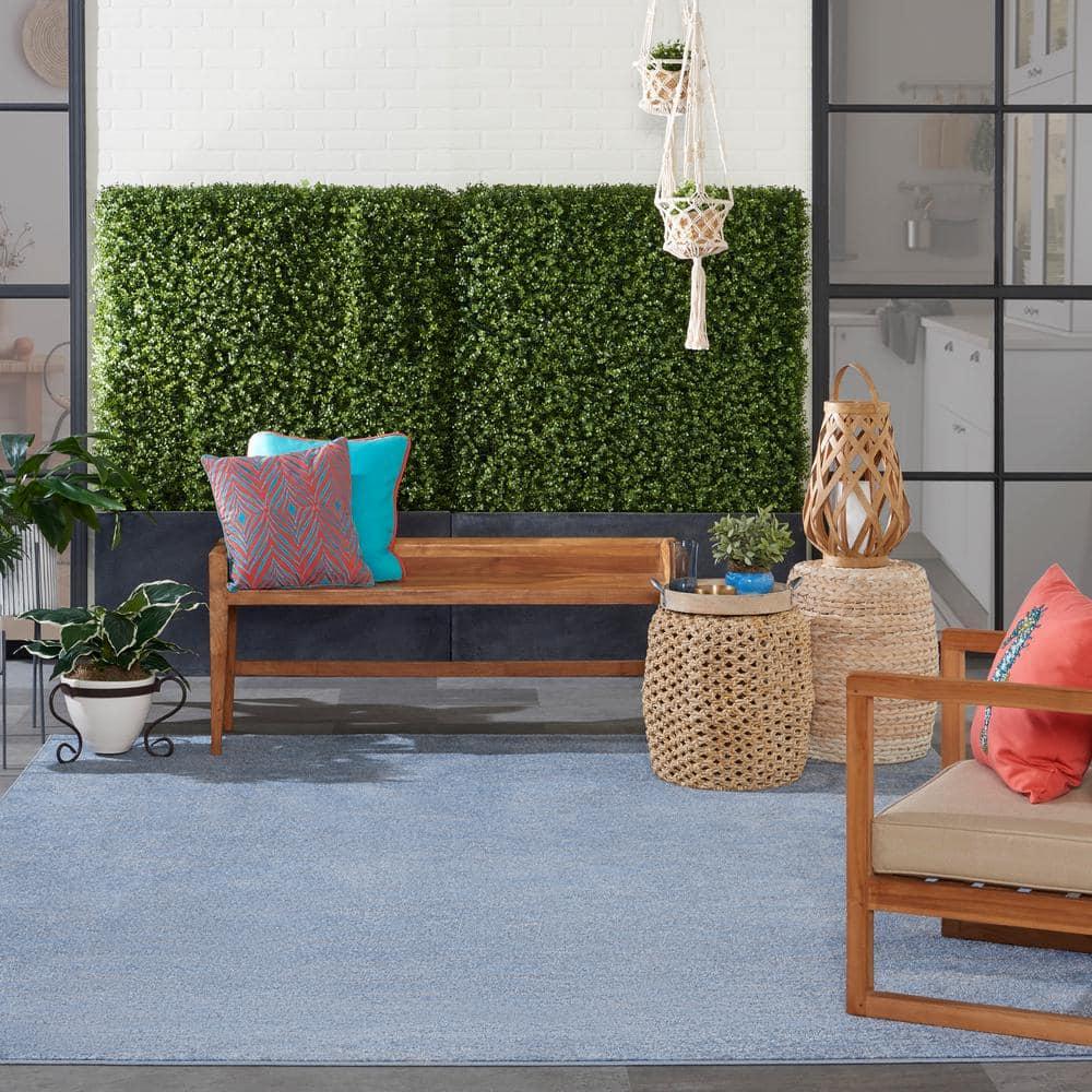 Nourison Nourison Essentials NRE01 Indoor/outdoor Area Rug - Blue/Grey 8' x 10'