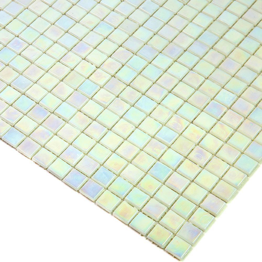 Skosh 0.6" x 0.6" Glass Grid Mosaic Wall & Floor Tile