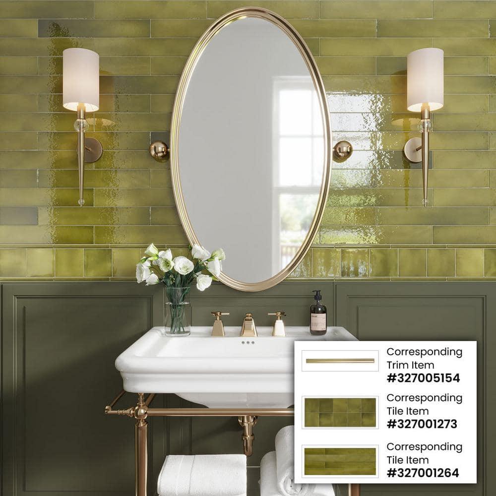 Silken 3.94 in. x 3.94 in. Glossy White Ceramic Square Wall and Floor Tile (6.46 sq. ft./case) (60-pack)