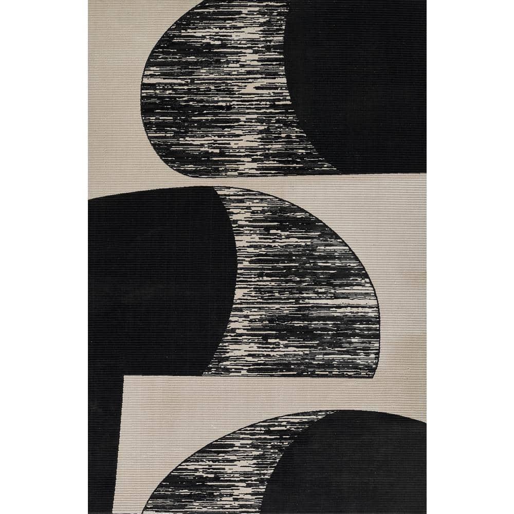 Momeni 2'x3' Xander Callie Machine Loomed Accent Rug Ivory: Geometric Pattern, Low Pile, Indoor Use, Polyester & Polypropylene