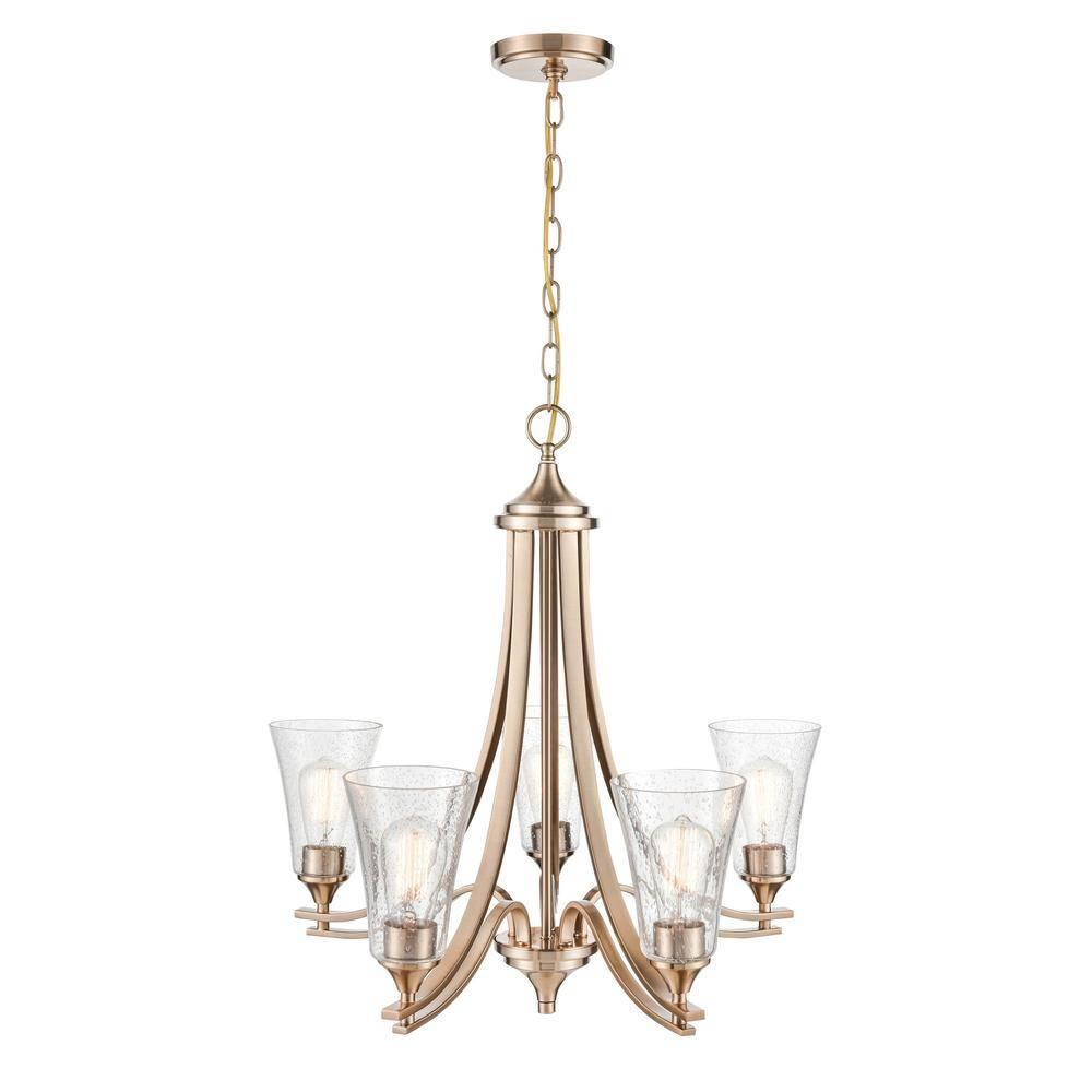 Millennium Lighting Natalie 5 - Light Chandelier in  Modern Gold