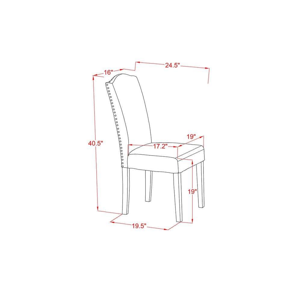 East West Furniture Dublin 3-piece Wood Dining Set in Oak/Limelight