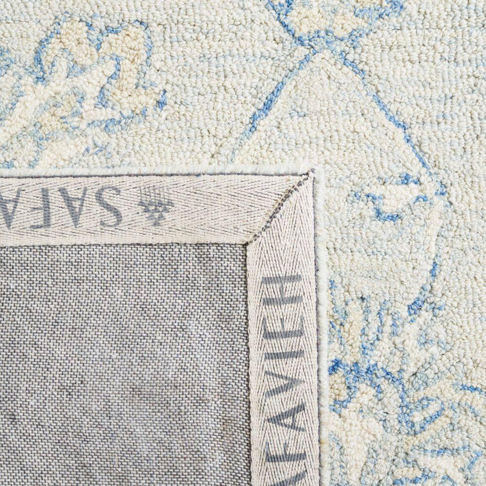 Micro-Loop MLP535 Hand Tufted Area Rug - Blue/Beige - 8'x10' - Safavieh.