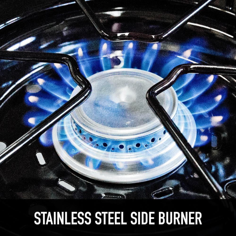 Broil King Signet 390 3-Burner Grill in Stainless Steel with Side Burner and Rear Rotisserie Burner