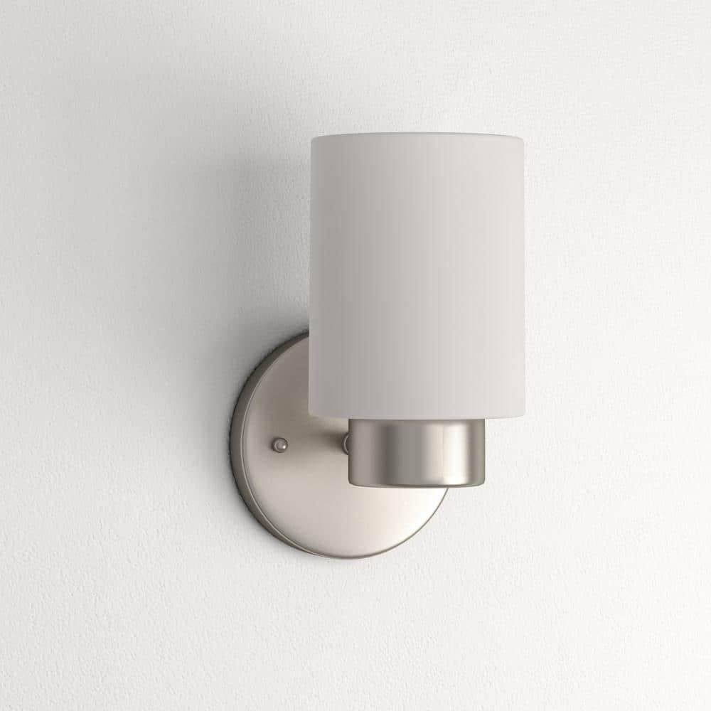 Westinghouse Sylvestre 1-Light Brushed Nickel Gray Wall Sconce