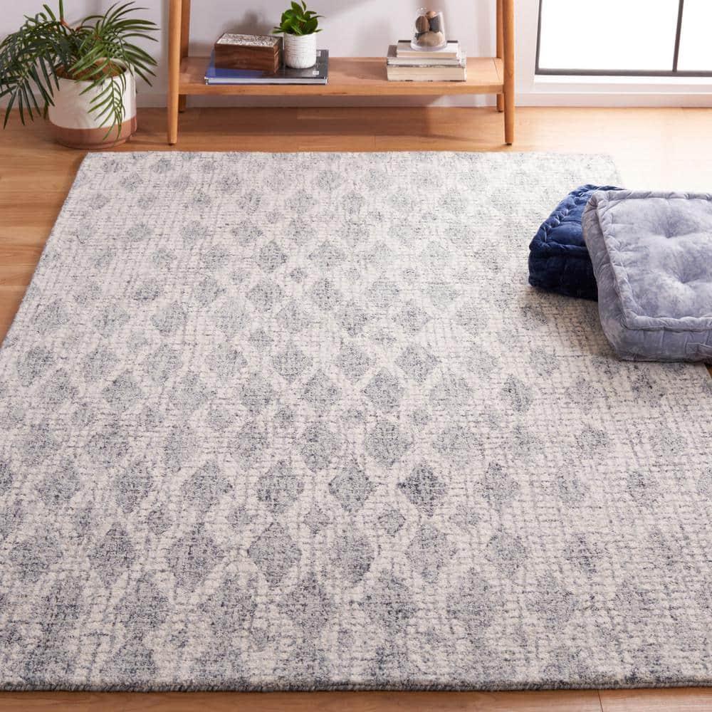 Abstract ABT206 Hand Tufted Area Rug - Grey/Ivory - 3'x5' - Safavieh.