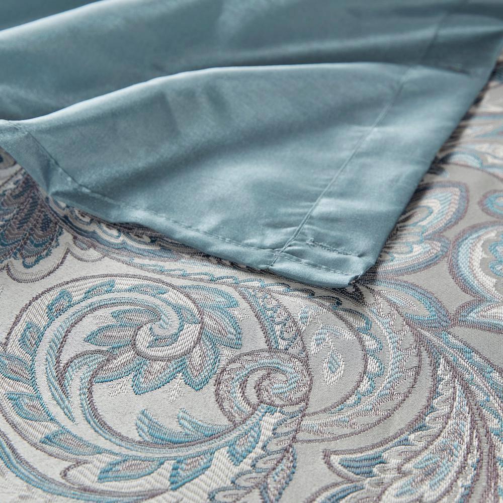 Madison Park Aubrey Paisley Jacquard Shower Curtain