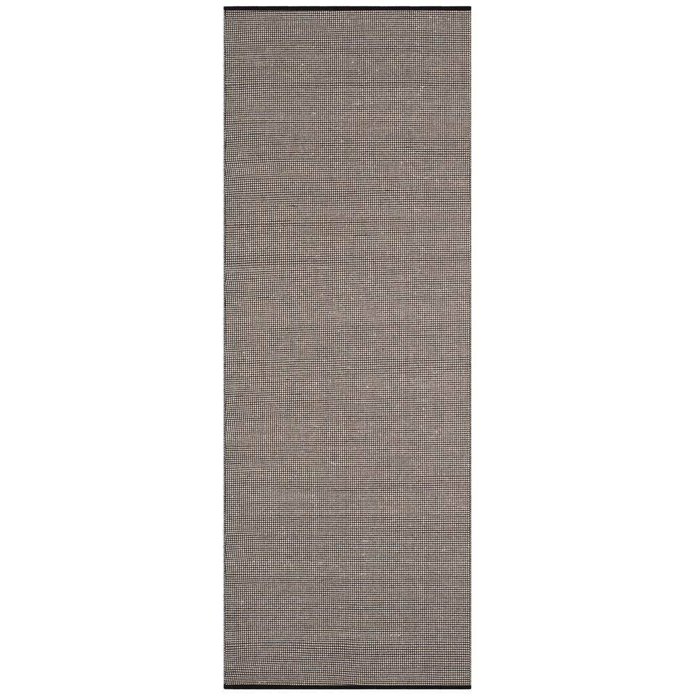 Montauk MTK345 Hand Woven Indoor Runner Rug - Ivory/Black - 2'3"x6' - Safavieh