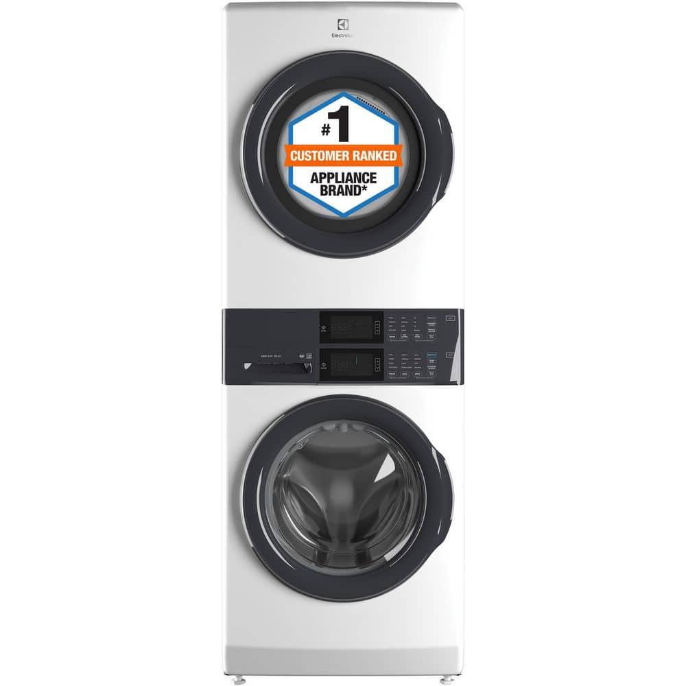 Electrolux Washer & Dryer Set with Stackable 4.4 Cubic Feet Front Load Washer and 8 Cubic Feet Dryer with Stacking Kit