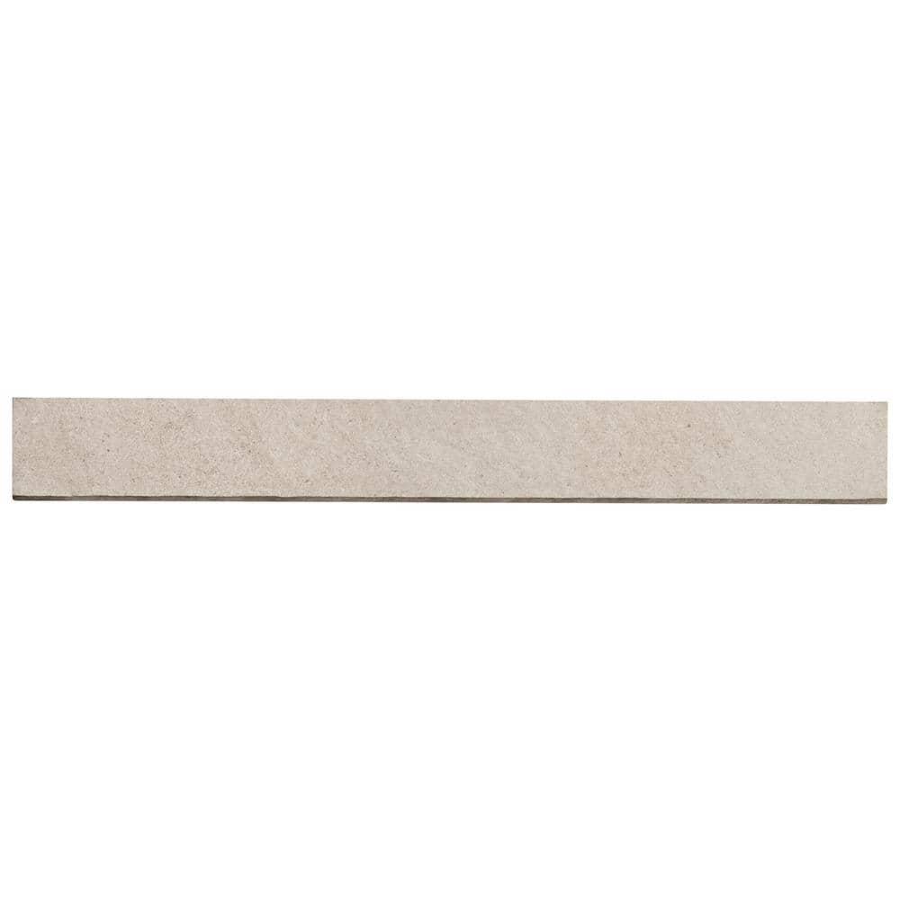 Bond Tile Monolith 2.83 In. X 23.62 In. Matte Porcelain Bullnose Trim (0.46 Sq. Ft. / Each)