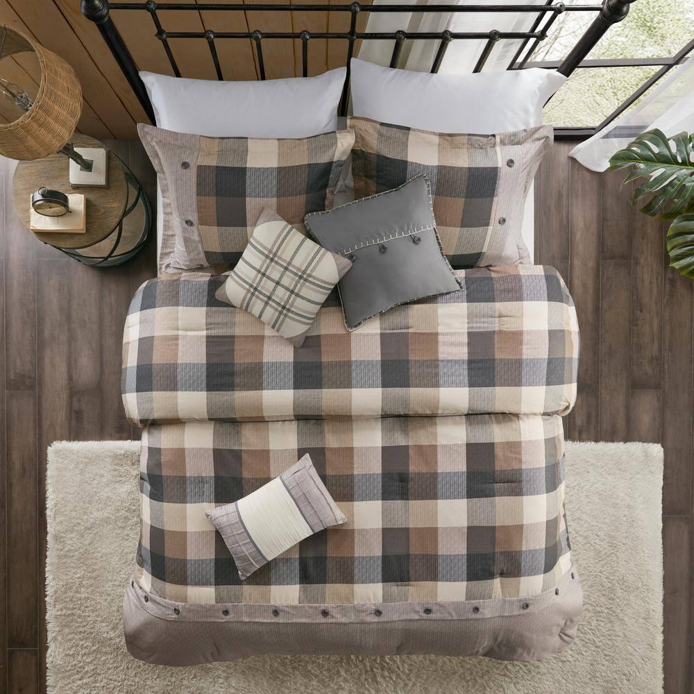 Madison Park Ridge 7 Piece Herringbone Comforter Set