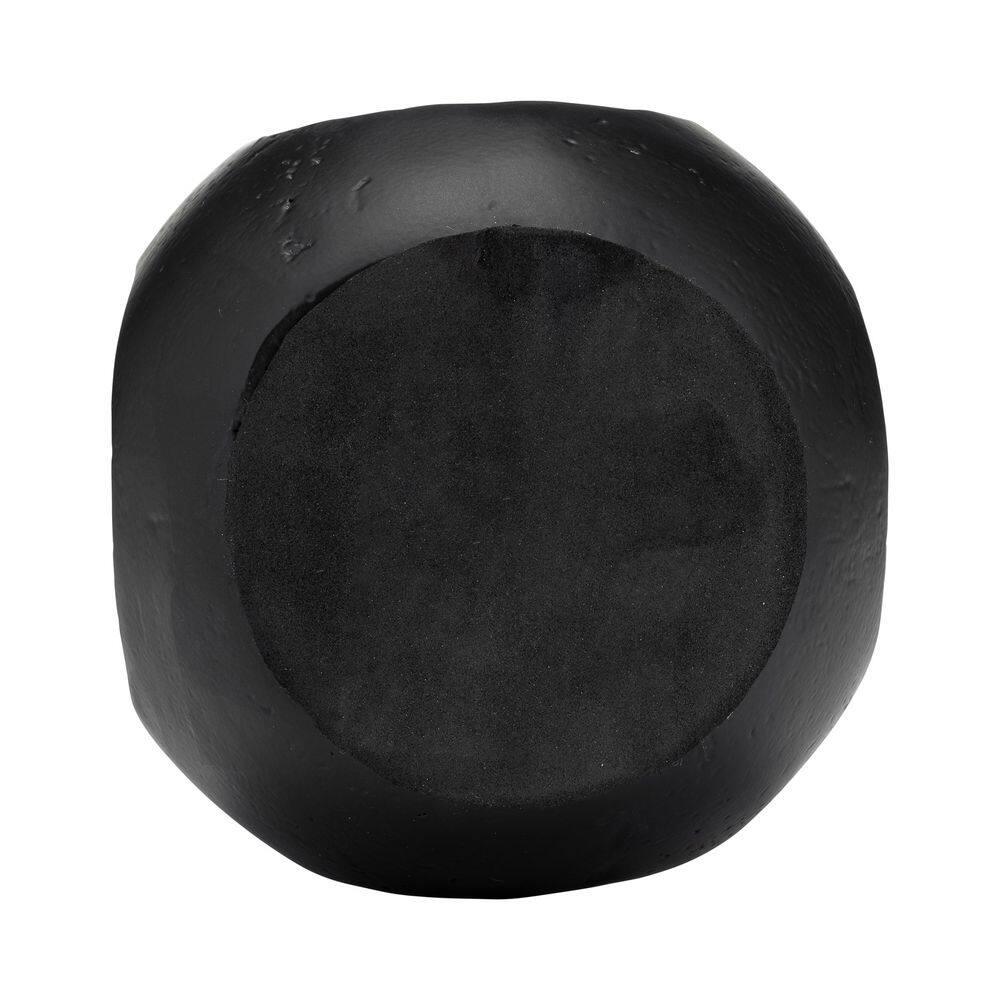 Sagebrook Home Metal 15"h Open Vase, Matte Black