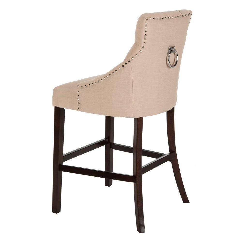 Safavieh Eleni Tufted Wing Back Bar Stool | Wayfair