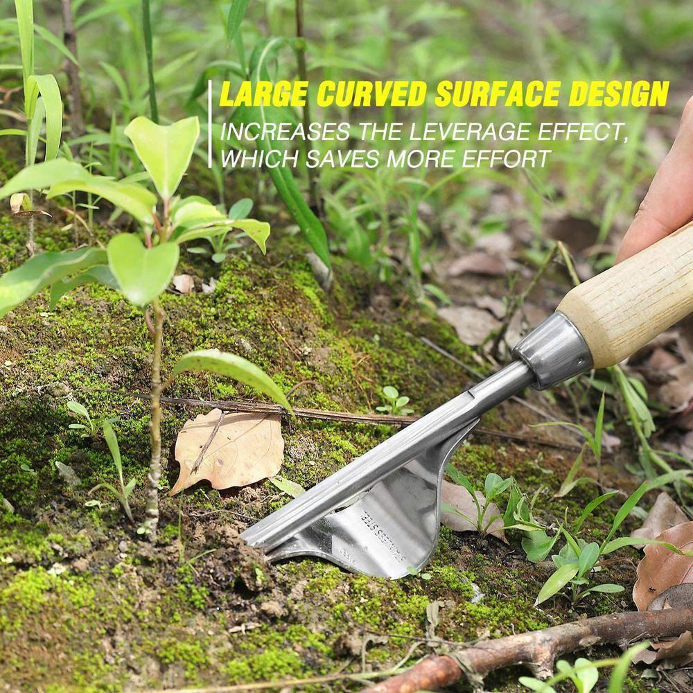 WORKPRO Garden Tools Set, 7 Piece Stainless Steel Heavy Duty Gardening Tools with Wooden Handle