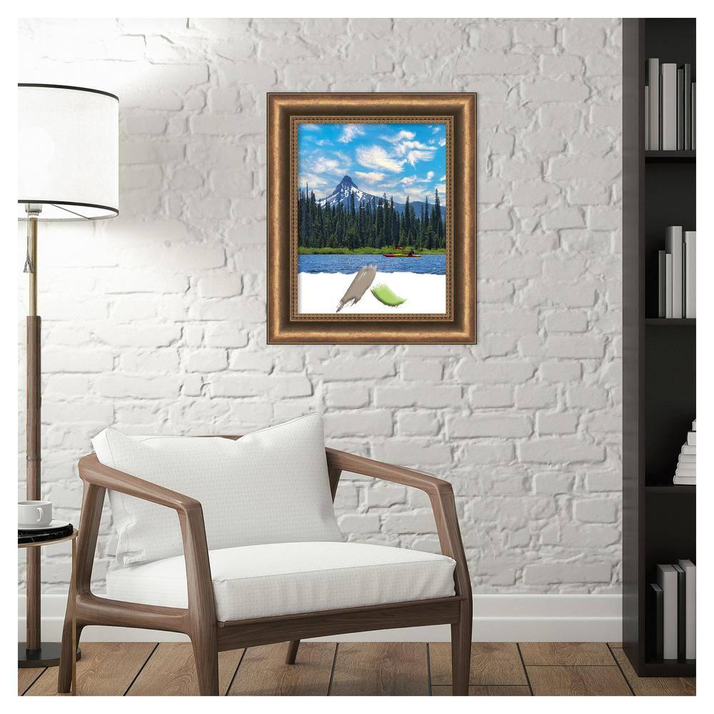 Amanti Art Manhattan Bronze Narrow Wood Picture Frame Opening Size 11x14 in.