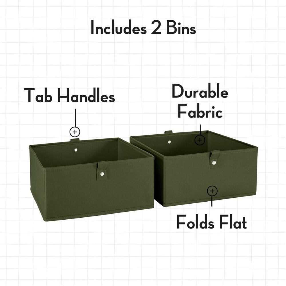 RiverRidge Home RiverRidge Kids 4-Tier 13in Ladder Shelf Toy Organizer and Book Storage with 3 Open Display Shelves- White with Two 5" Fabric Bins
