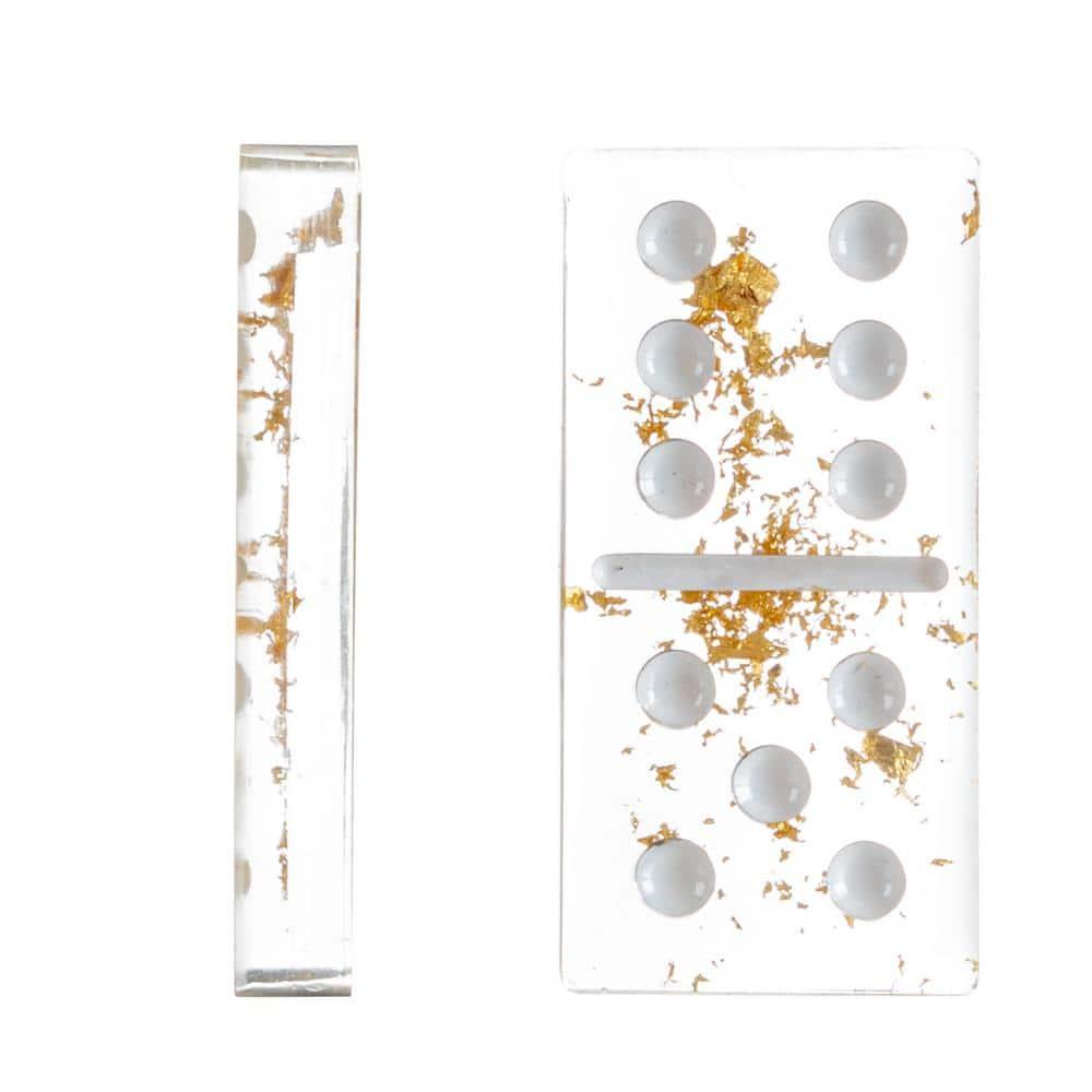 Trademark Games Acrylic 28 Piece Domino Set (Set of 28)